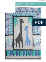 Giraffes, Oh My!: Size: 44" W X 60" H - Skill Level: Confident Beginner - Quilt Designed by Marinda Stewart