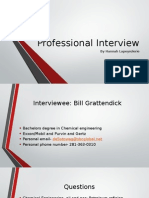 professional interview