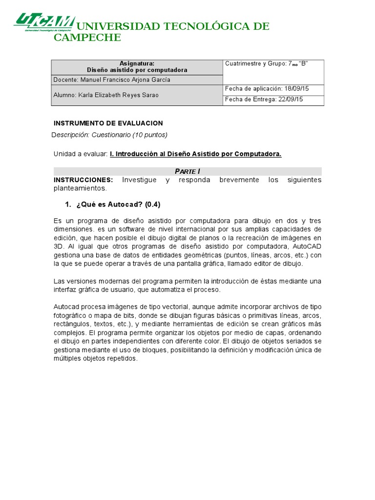 Manual Del Uso de Autocad Mediante Comandos para Cualquier Version ...