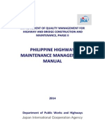 Philippine Hightway Maintenance Management Manual