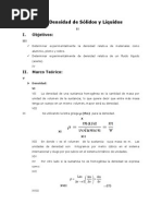 Densidad de Sólidos y Líquidos 