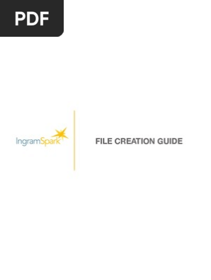 IngramSpark File Creation Guide
