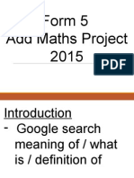 F5 Add Maths Project 2015 Selangor