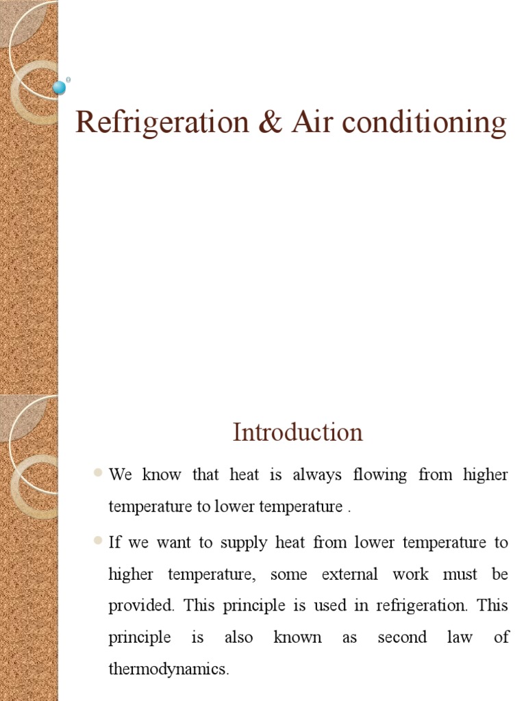 Overview of Refrigeration Systems | PDF | Refrigeration | Air Conditioning