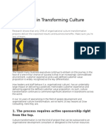 16 Lessons in Transforming Culture