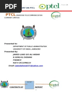 Internship Report On PTCL