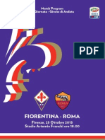 Fiorentina-Roma Match Program