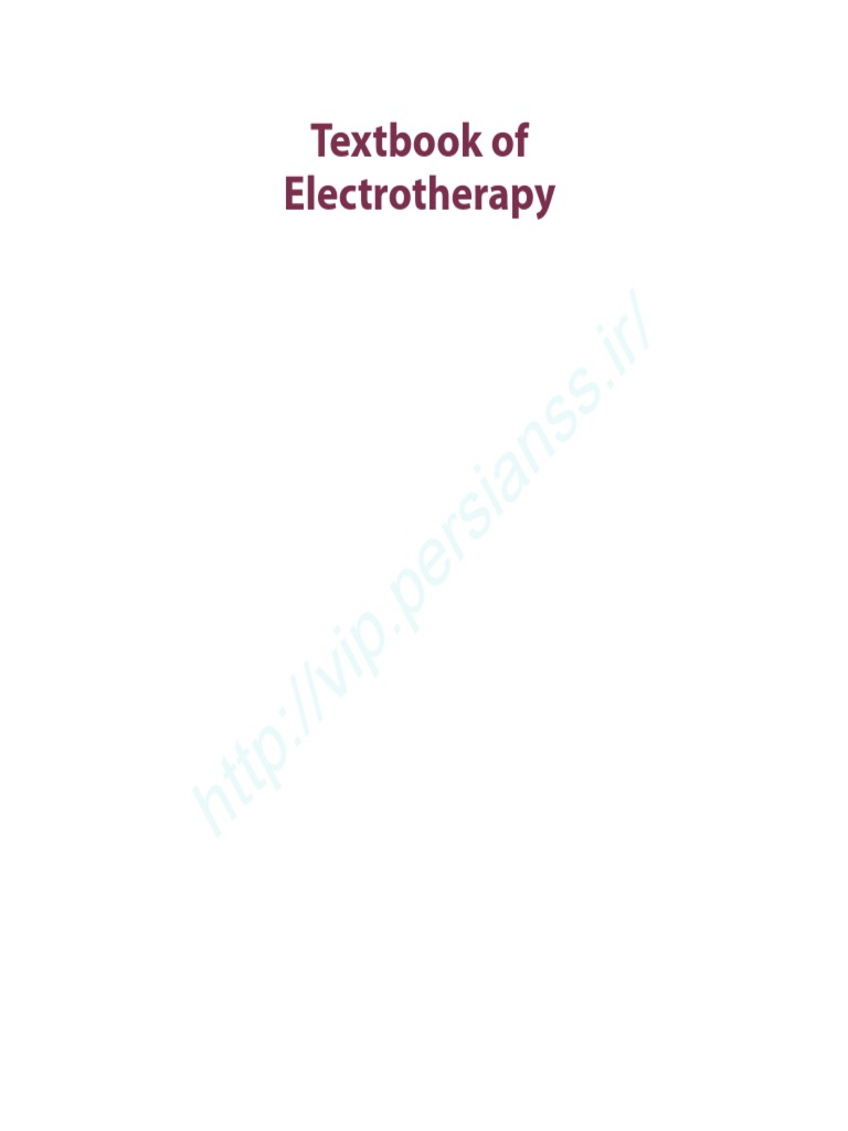 Textbook of Electrotherapy | PDF | Atomic Nucleus | Atoms