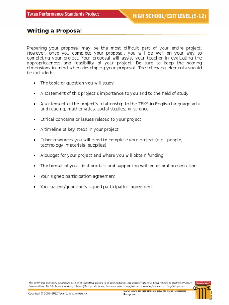 Gifted Program Project Proposal Guide | PDF | Career & Growth | Business