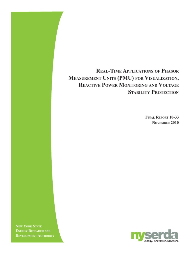 PMU Applications for Energy Stability | PDF | Electric Power System ...