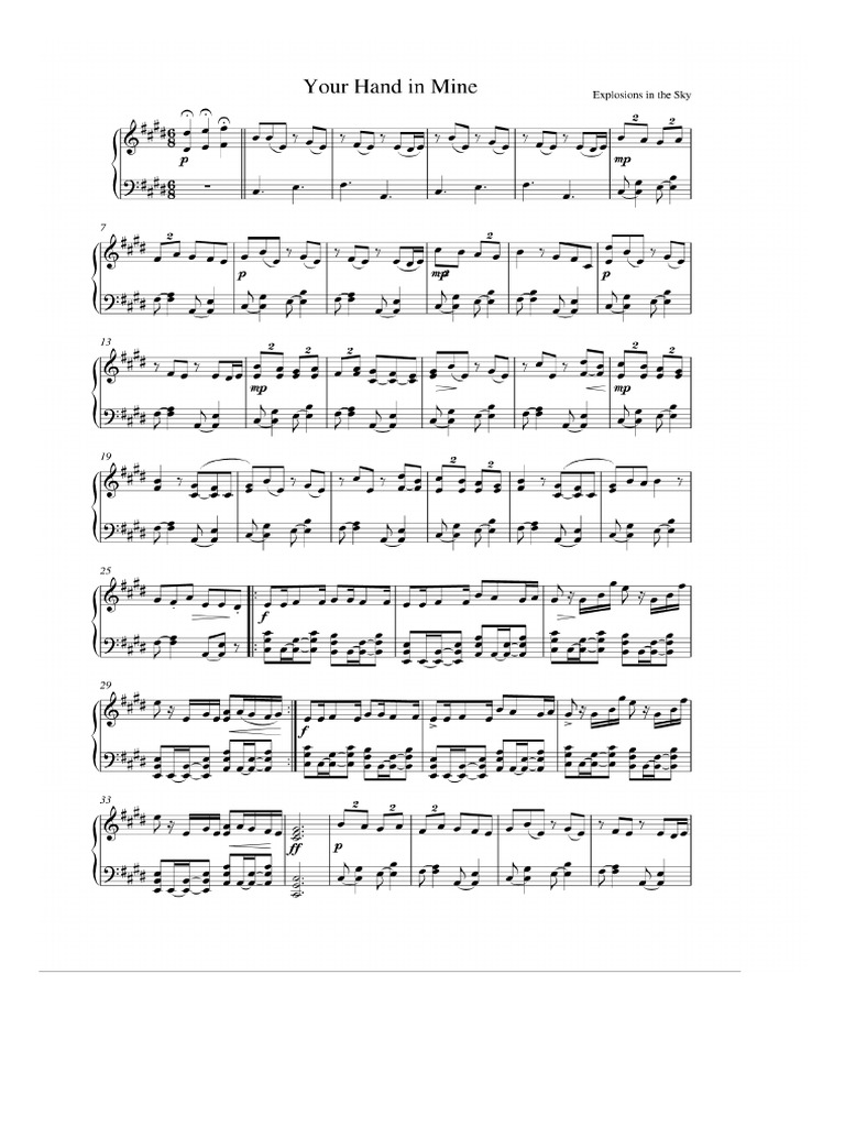 Explosions in The Sky Your Hand in Mine PDF