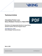 Darcy-Weisbach Formula vs. Hazen-Williams