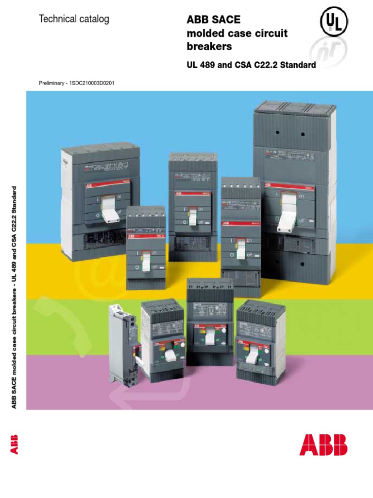 ABB SACE Molded Case Circuit Breakers Technical Catalog An Overview