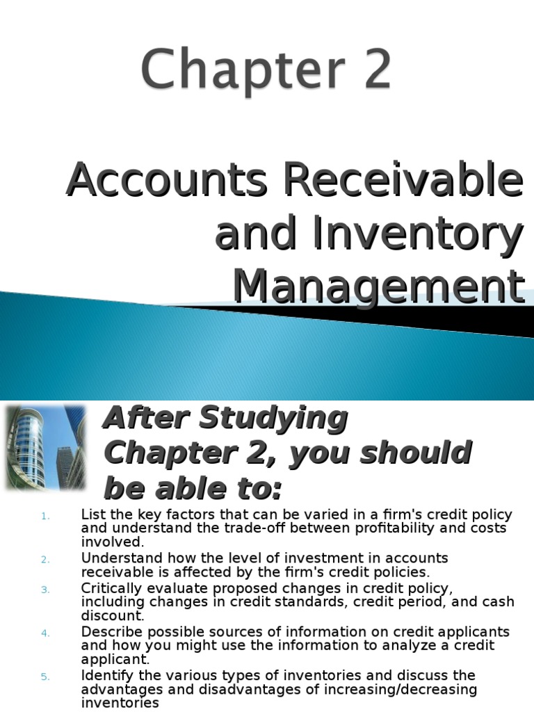 Account Receivable and Inventory Management | PDF | Inventory ...