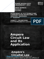 Ampere's Circuital Law and Its Application
