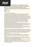 Download 4 Strategi Cocok Dgn Metakognitif by gresi elyantari SN286629764 doc pdf