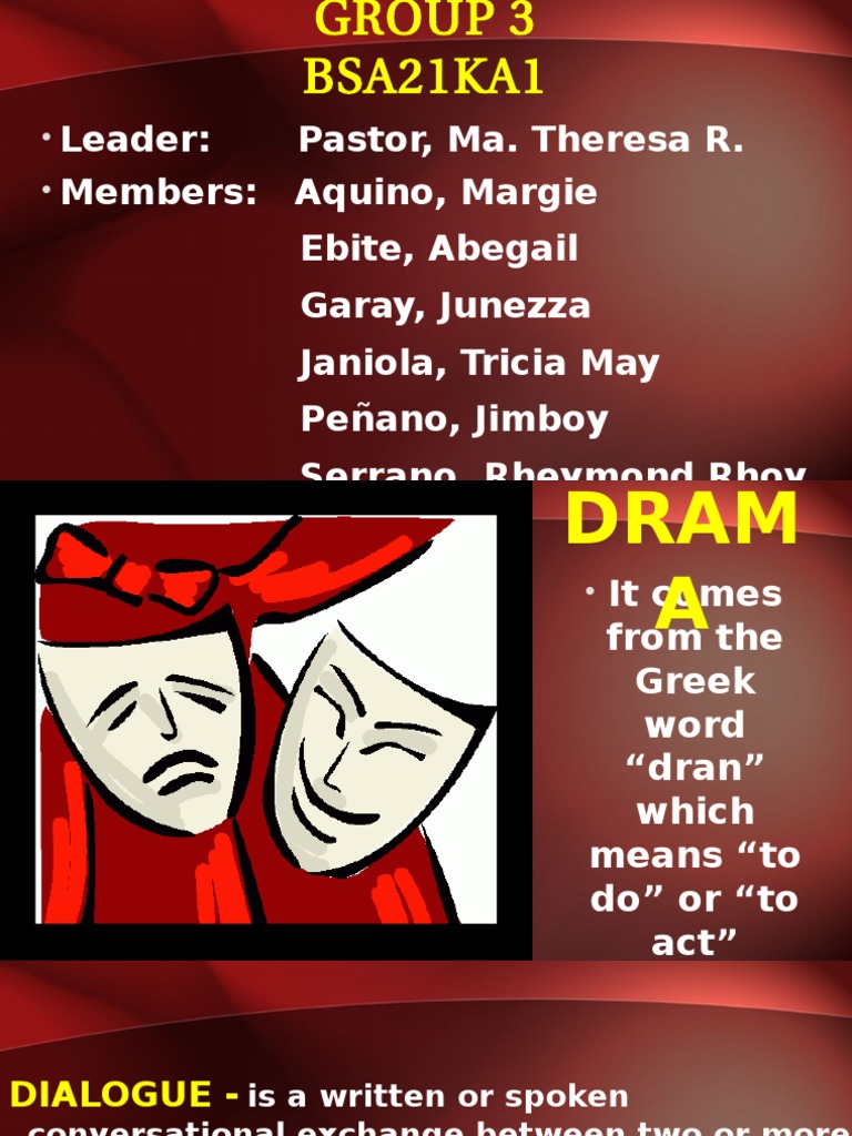 Drama Types Explained for Students | PDF
