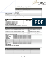 Lion of Africa Change Request Form - Sectional Title Product - Update Changes v2.1