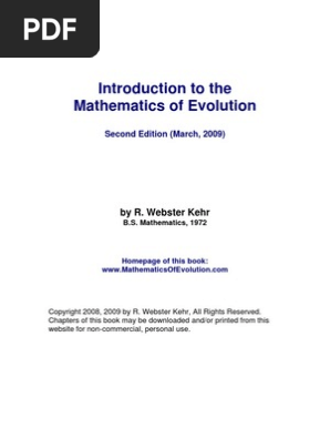 Mathematics Of Evolution Naturalism Philosophy Science