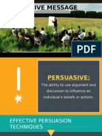 Chapter 10 - Persuasive Message