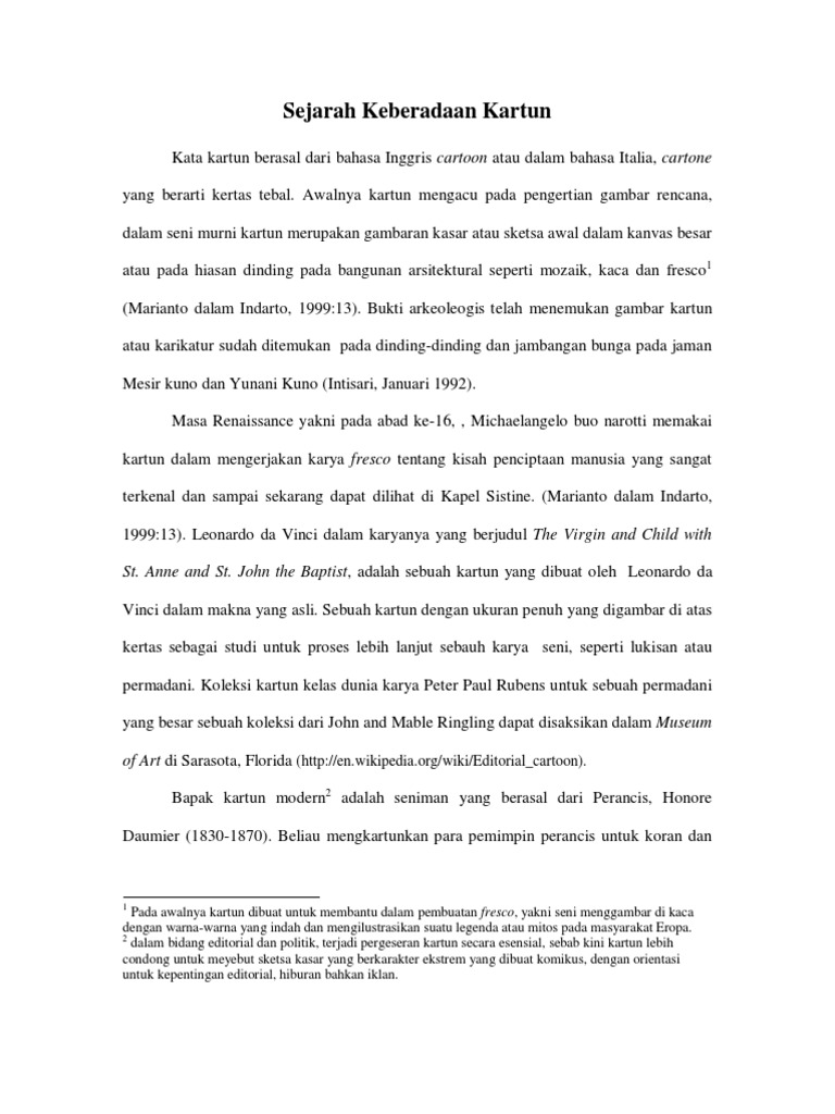Sejarah Kartun
