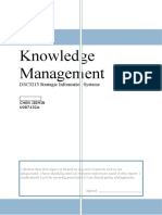 Knowledge Management: DSC3213 Strategic Information Systems