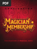 AMA Magician Membership Application June 2015