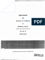 Agreement and Schedule of Conditions of Building Contract Without Quantities 1998 1