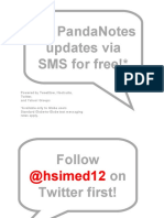 Get Pandanotes Updates Via Sms For Free!