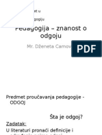 Pedagogija - Znanost o Odgoju - Prvi Susret