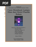 Makalah Prakarya SMA - Membuat Lampu Hias Dari Botol Bekas