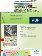 Procesos de flotación en Antamina