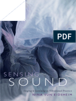 Sensing Sound by Nina Sun Eidsheim