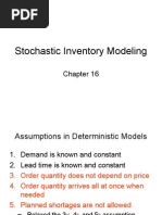 Stochastic Inventory Modeling