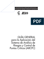 Guía General Para La Aplicación Del Sistema de Análisis de Riesgos y Control de Puntos Críticos