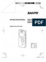 Sanyo ICR-FP700D _ Instruction Manual