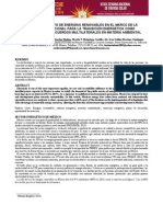 Aprovechamiento de Energias Renovables en El Marco de La Estrategia Nacional Como Respuesta A Los Acuerdos Multilaterales en Materia Ambiental