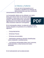 Homeopatía Clásica y Autismo