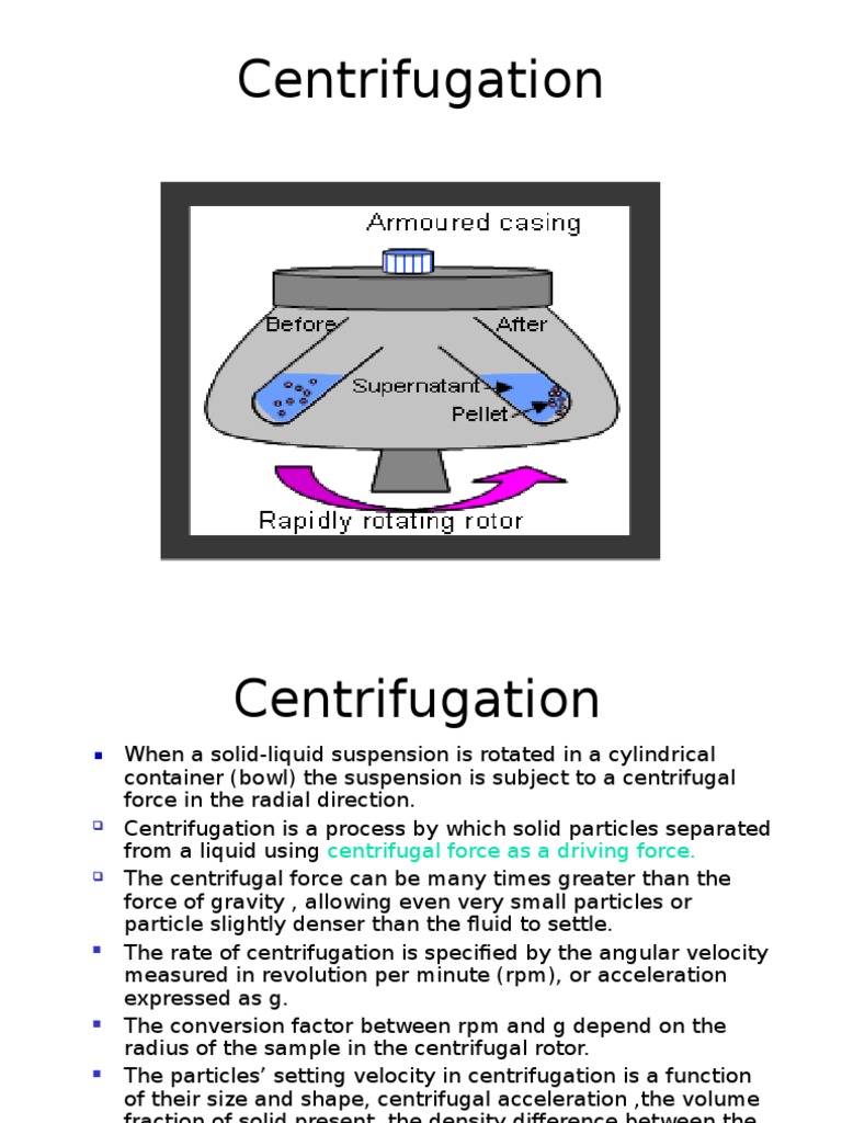 Centrifuge.ppt Centrifugation Centrifuge