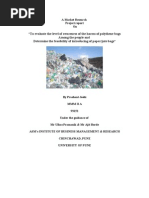 Download Marketing research project on awareness among people about  harm caused by polybag to the environment by joshiprashant007 SN28668277 doc pdf
