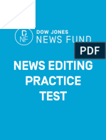2013 DJNF Editing Test and Answer Key
