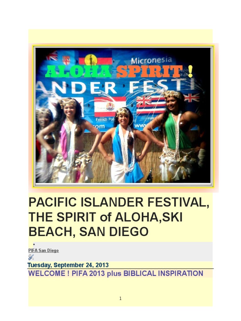 Pacific Islander Festival, The Spirit of Aloha, Ski Beach, San Diego