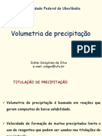 Volumetria de Precipitação