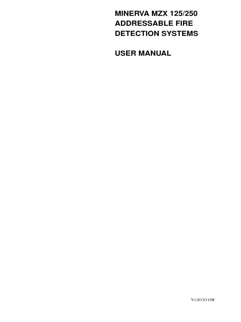 MINERVA MZX 125-250 User Manual PDF | PDF | Detector (Radio