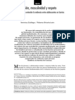 Violencia Entre AdoExclusion, Masculinidad y Respeto - lescentes en Barrios