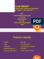 Case Report: S Elevation Myocardial Infarction Extensive Anterior Onset 1 Hour KILLIP I