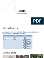 Butts: Butt Booty Bottom