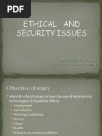 Ethics and Security Management