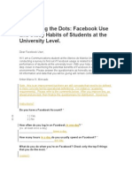 Connecting The Dots: Facebook Use and Studying Correlated