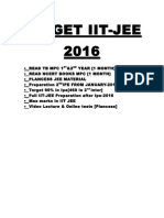 Target Iit-Jee 2016: ST ND